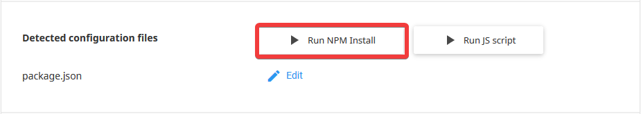 NPM install